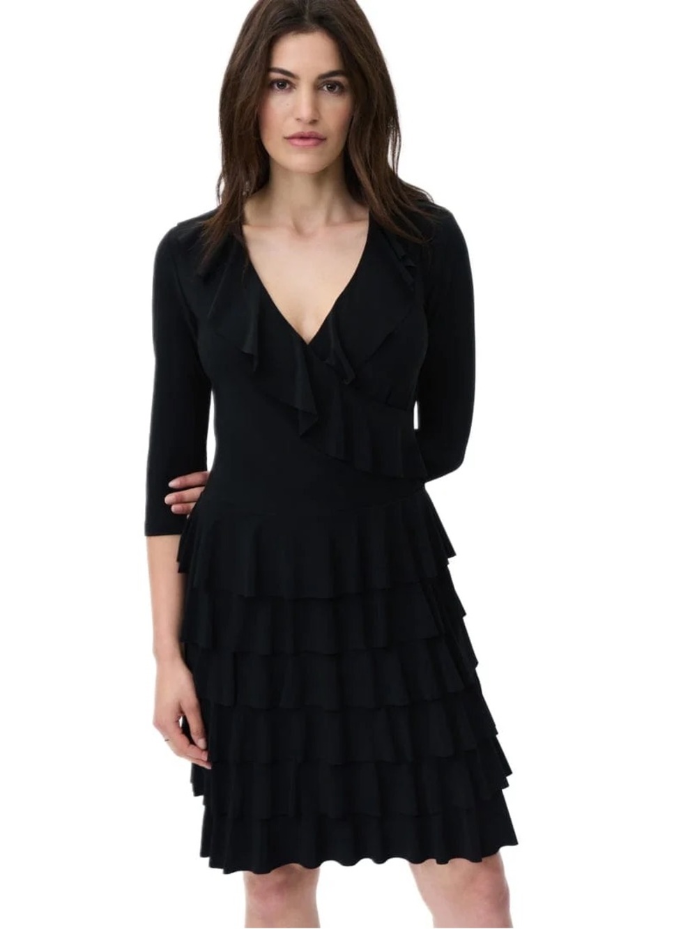 JOSEPH RIBKOFF BLACK DRESS
SIZE 4